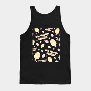 Aesthetic Pink Lemonade Ice Cream Chilli' Logo Design Tank Top